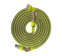 Jardibric - Set de Tuyaux Extensibles et Rétractables 7.5-22.5m - Usage Intensif avec Raccord Articulé 180°, Pistolet 7 Jets, et Boîte de Rangement - Idéal pour Arrosage et Irrigation
