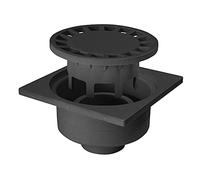 Jardibric - Siphons de Cour en Polypropylène (200 x 200 mm, Noir) - Évacuation Eaux Cour, Drainage Jardin, Anti-Obstruction, Installation Facile.