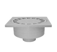 Jardibric - Siphon de Cour 250x250 mm Gris - Regard Évacuation Eau Extérieure Polypropylène