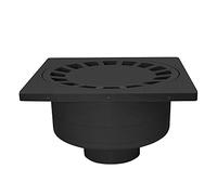 Jardibric - Siphon de Cour 300 x 300 mm Noir - Polypropylène - Évacuation Eaux Pluviales Extérieur