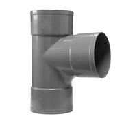 Jardibric - Té Pied de Biche 87°30 Ø100 PVC - Raccord Évacuation Eau Usée