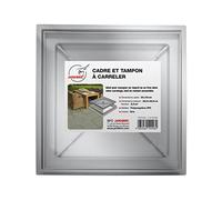 Jardibric - Trappe à Carreler 30x30 cm - Tampon Regard Extérieur - Cadre Polypropylène Renforcé