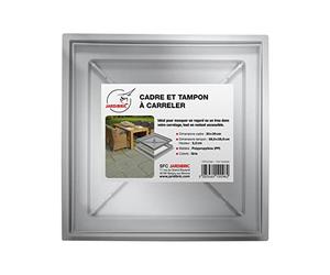 Jardibric - Trappe à Carreler 30x30 cm - Tampon Regard Extérieur - Cadre Polypropylène Renforcé