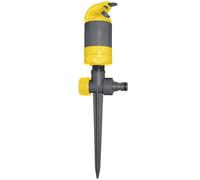 Jardibric - Turbine d’Arrosage Silencieuse sur Pic - Portée 3,5 à 11,5 m - Angle Réglable 30° à 360° - Arroseur de Jardin