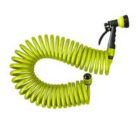 Jardibric - Tuyau Arrosage Serpentin PU 10 m Ø10 mm - Pistolet 7 Jets