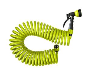 Jardibric - Tuyau d'Arrosage Serpentin en PU 10m - Souple, Résistant & Facile à Utiliser pour Arrosage Précis de Jardin et Balcon