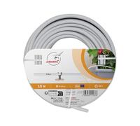 Jardibric - Tuyau Micro Conduit Blanc Ø4 x 6 mm 15 m - Débit 60 L/h à 1,2 Bar - Tuyau pour Arrosage Goutte à Goutte