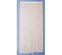 Jardideco - Rideau De Porte Chenille Beige Florence - 120 X 220 Cm