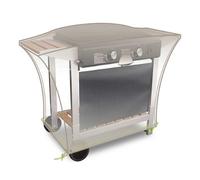 Housse de protection pour meuble plancha sur pieds JARDILINE - 110 x 60 x 60 cm - gris mastic