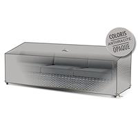 JARDILINE Housse canapé 3 Places - 205x85x70 cm - Anthracite