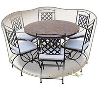 JARDILINE Housse de Protection Cover One pour Table Ronde + 6 chaises - Ø 160 cm