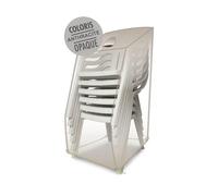 JARDILINE-Housse pour chaises de coloris anthracite en polyester