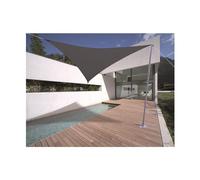 JARDILINE-Voile d'ombrage triangulaire extensible gris 5 m