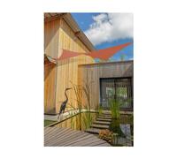 JARDILINE-Voile ombrage camel 3,6 m carré extensible