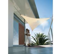 Voile d'ombrage triangulaire SERENITY 5 x 5 x 5 m - Sable - Jardiline