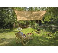 JARDILINE-Voile rectangulaire coloris beige en jute - 3 x 2 m