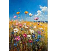 Jardin 5D Peinture Diamant Painting Maisons DIY Diamond Painting Adulte, Diamond Canevas Kit Complet Adulte, Loisir Creatif Kit Cristal Débutants, Décoration Murale Maison, Cadeau 130x100cm, Model 166