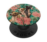 Jardin Art Nouveau Lévrier Italien PopSockets PopGrip Adhésif