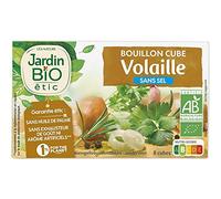JARDIN BIO - Bouillon Cube Volaille Sans Sel Bio 72G - Lot De 4 - Offre Special