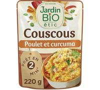 JARDIN BIO - Couscous Poulet Curcuma Bio 220G - Lot De 4 - Vendu Par Lot