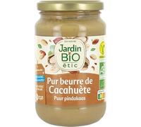 JARDIN BIO ETIC Beurre de Cacahuètes Bio 350g, source d’énergie naturelle et goût authentique- Lot De 3