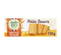 JARDIN BIO ETIC - Biscuits Petits Beurre Bio, Texture Fondante et Saveur Naturelle (Paquet 150g) - Lot de 4 - vendu par Lot