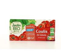JARDIN BIO ETIC - Coulis de Tomate Bio Authentique sans sel ajouté, Paquet 3x200g - Lot de 4