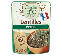 JARDIN BIO ETIC - Délice Bio de Lentilles Vertes, Texture Fondante et Saveurs Authentiques (Sachet 250g) - Lot de 4 - vendu par Lot