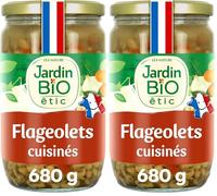 Jardin BiO étic - Flageolets Cuisinés, 680g (Lot de 2)