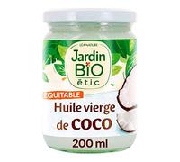Jardin BIO étic - Huile vierge de coco - bio - Aides culinaires - Certifié AB - Bocal de 200ml