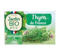 JARDIN BIO ETIC - Infusion Bien-Être au Thym Bio, Saveur Naturelle et Apaisante (20 Sachets) - Le Lot De 3