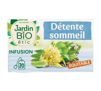 Jardin Bio Étic Infusion Détente Sommeil Bio - 20 sachets 30g - Infusion bio pour une nuit de sommeil paisible - Alimentation bio de qualité supérieure - Le Lot De 3