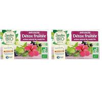 Jardin BiO étic - Infusion Détox fruitée - bio - Thé, infusion et jus - Certifié AB - Sachet de 30g (Lot de 2)