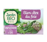 JARDIN BIO ETIC - Infusion Détox Naturelle pour le Foie, Saveur Douce et Apaisante (20 Sachets) - Le Lot De 3