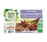 JARDIN BIO ETIC - Infusion Digestion Légère Bio, 20 Sachets 30g - Lot De 4