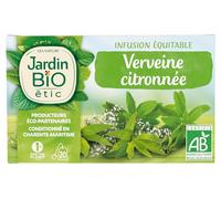 Jardin BIO étic - Infusion Verveine Citronnée , 20 Unité (Lot De 1), L'emballage peut varier