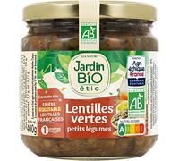 JARDIN BIO ETIC - Jardin Bio Lentilles Cuisinés Aux Petits Légumes Bio 400G - Lot De 4 - Vendu Par Lot