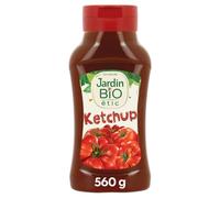JARDIN BIO ETIC - Ketchup Bio Savoureux, Texture Onctueuse Aux Tomates Naturelles, Flacon 500mL - Lot De 4