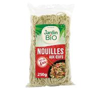 JARDIN BIO ETIC - Nouilles aux Œufs Bio, Texture Fondante et Authentique, Sachet 250g - Le Lot De 4