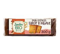 JARDIN BIO ÉTIC PAIN D'ÉPICE AU SIROP D'AGAVE 300G, JARDIN BIO ETIC, LOT DE 4