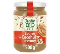 Jardin Bio Étic - Pâte à Tartiner Bio Cacahuète, Douceur Sucrée Pour Encas Sains, 500g - Lot De 3