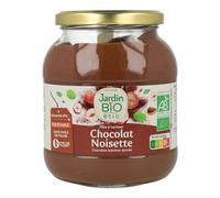 Jardin BIO étic - Pâte à tartiner chocolat noisette bio - Sucré - Certifié AB - Pot de 750g
