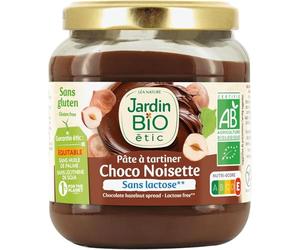 Jardin BiO étic - Pâte à tartiner chocolat noisette sans gluten - bio - Sans Gluten - Certifié AB - Bocal de 350g (Lot de 5)