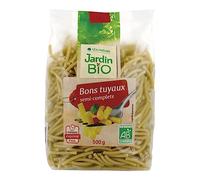 JARDIN BIO ETIC - Pâtes Bons Tuyaux Semi-Complets Bio Savoureuses, Paquet 500g