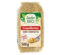 JARDIN BIO ETIC - Pâtes Coquillettes Bio Gourmandes, Texture Fondante et Naturelle (500g) - Lot de 4 - vendu par Lot