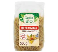 JARDIN BIO ETIC - Pâtes Semi-Complètes Bio Gourmandes, Texture Authentique et Saveurs Naturelles (500g) - Lot de 4 - vendu par Lot