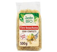 JARDIN BIO ETIC - Pâtes semi-complètes tire-bouchons, texture savoureuse et légère, Sachet 500g - Lot de 4