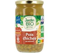 JARDIN BIO ETIC Pois Chiches au Naturel 660g, source saine de protéines pour recettes variées- Lot De 3