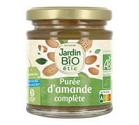 Jardin BIO étic - Purée d'amande complète - bio - Sucré - Certifié AB - Bocal de 170g