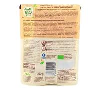 JARDIN BIO ETIC - Quinotto Crémeux quinoa et champignons, Parmesan Raffiné, Sachet 220g